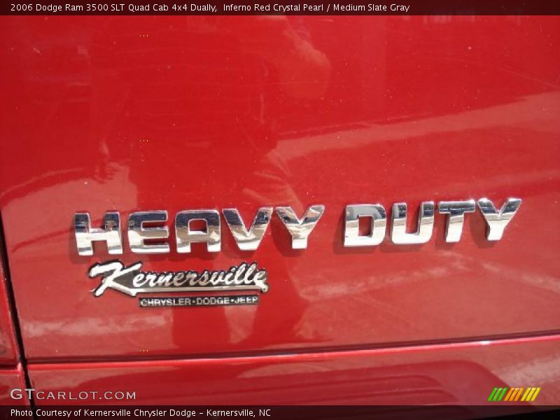 Inferno Red Crystal Pearl / Medium Slate Gray 2006 Dodge Ram 3500 SLT Quad Cab 4x4 Dually