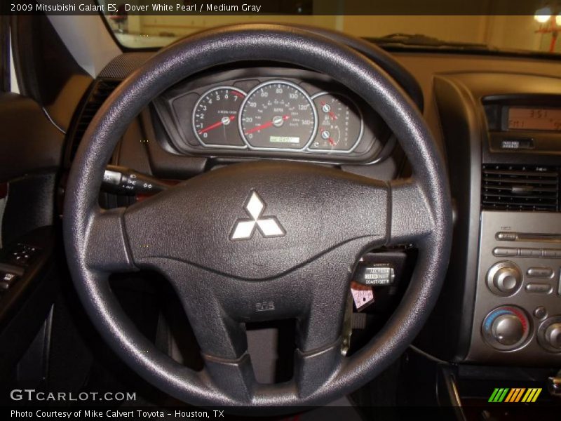 Dover White Pearl / Medium Gray 2009 Mitsubishi Galant ES