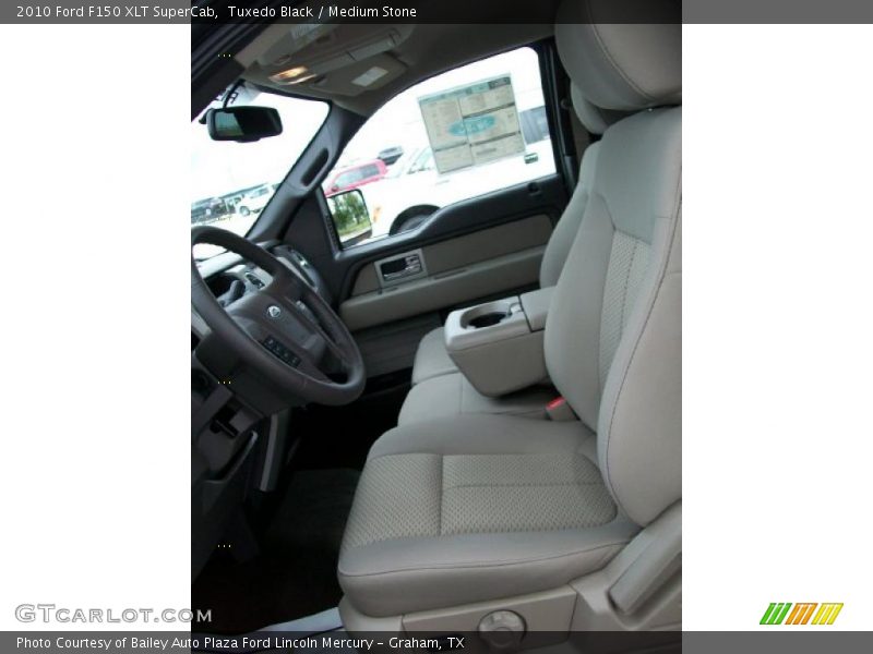 Tuxedo Black / Medium Stone 2010 Ford F150 XLT SuperCab