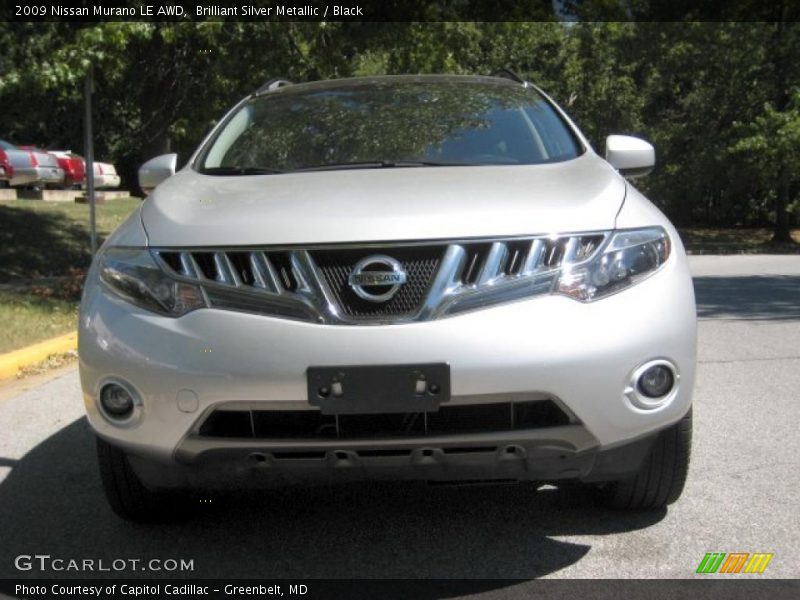 Brilliant Silver Metallic / Black 2009 Nissan Murano LE AWD