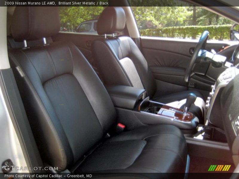Brilliant Silver Metallic / Black 2009 Nissan Murano LE AWD