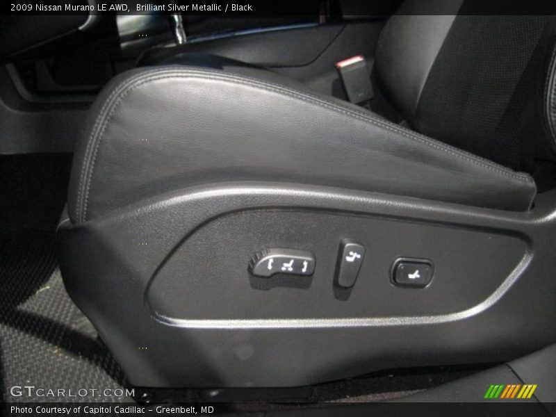 Brilliant Silver Metallic / Black 2009 Nissan Murano LE AWD