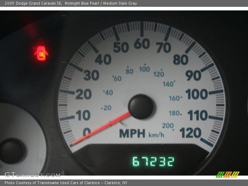 Midnight Blue Pearl / Medium Slate Gray 2005 Dodge Grand Caravan SE