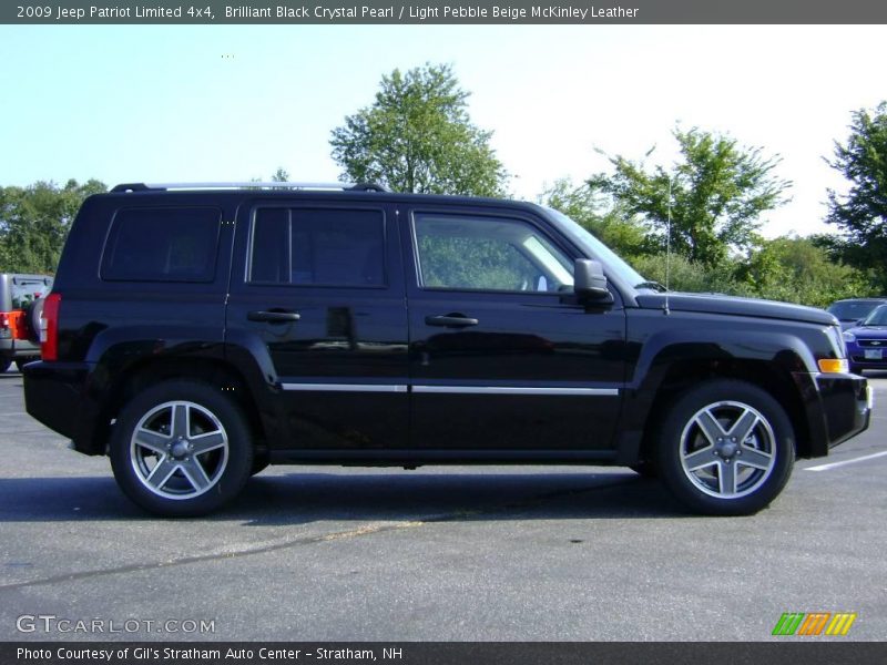 Brilliant Black Crystal Pearl / Light Pebble Beige McKinley Leather 2009 Jeep Patriot Limited 4x4