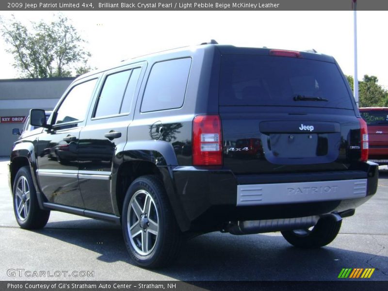 Brilliant Black Crystal Pearl / Light Pebble Beige McKinley Leather 2009 Jeep Patriot Limited 4x4