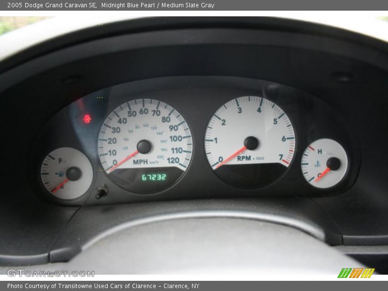 Midnight Blue Pearl / Medium Slate Gray 2005 Dodge Grand Caravan SE