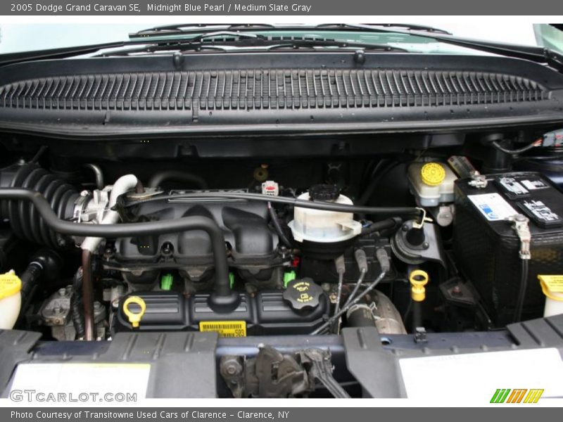 Midnight Blue Pearl / Medium Slate Gray 2005 Dodge Grand Caravan SE