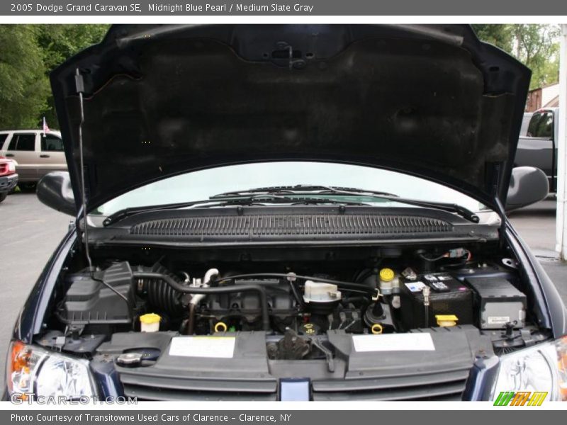 Midnight Blue Pearl / Medium Slate Gray 2005 Dodge Grand Caravan SE