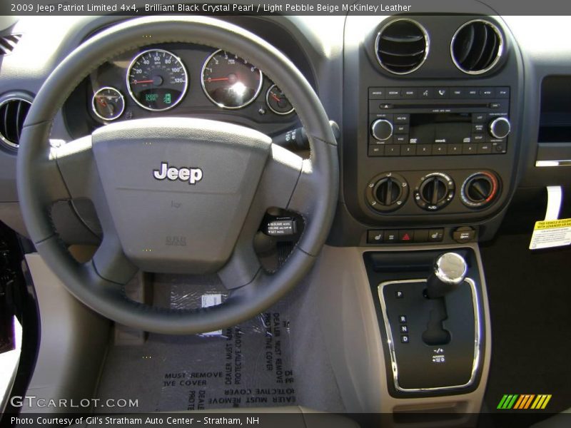 Brilliant Black Crystal Pearl / Light Pebble Beige McKinley Leather 2009 Jeep Patriot Limited 4x4