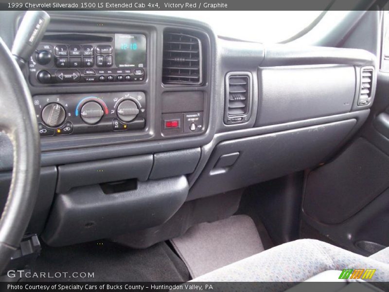 Victory Red / Graphite 1999 Chevrolet Silverado 1500 LS Extended Cab 4x4