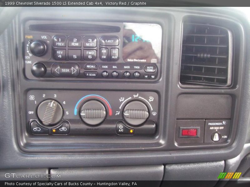 Victory Red / Graphite 1999 Chevrolet Silverado 1500 LS Extended Cab 4x4