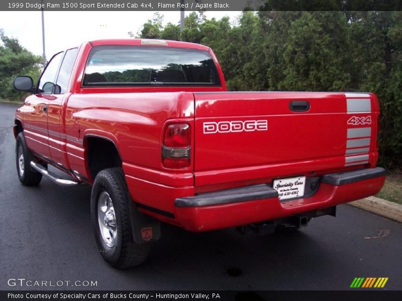 Flame Red / Agate Black 1999 Dodge Ram 1500 Sport Extended Cab 4x4