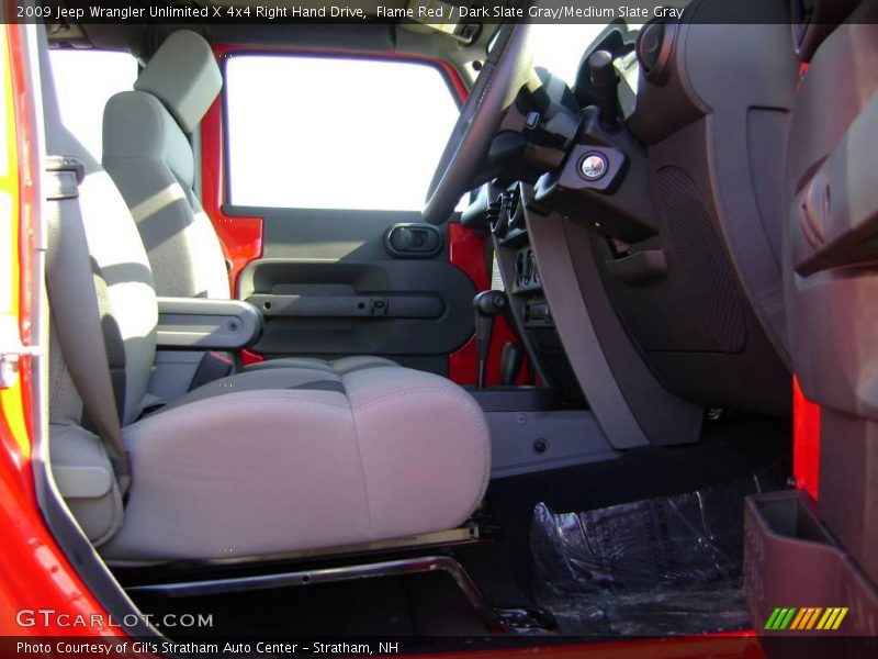 Flame Red / Dark Slate Gray/Medium Slate Gray 2009 Jeep Wrangler Unlimited X 4x4 Right Hand Drive