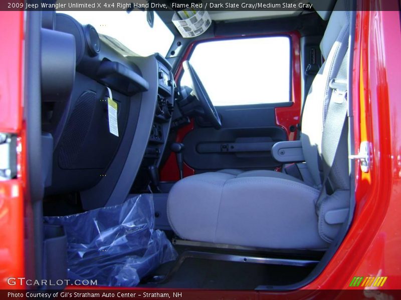 Flame Red / Dark Slate Gray/Medium Slate Gray 2009 Jeep Wrangler Unlimited X 4x4 Right Hand Drive