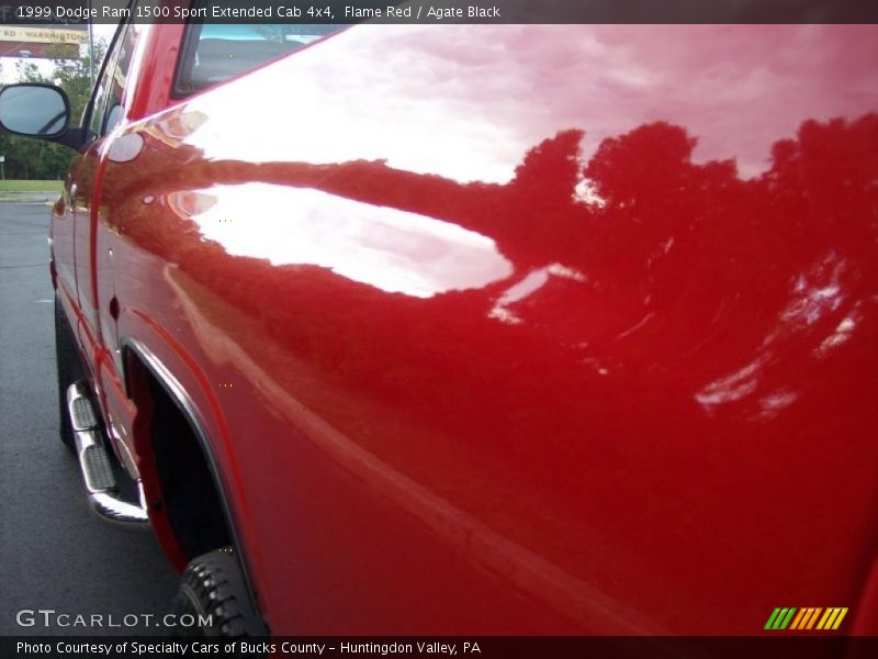 Flame Red / Agate Black 1999 Dodge Ram 1500 Sport Extended Cab 4x4