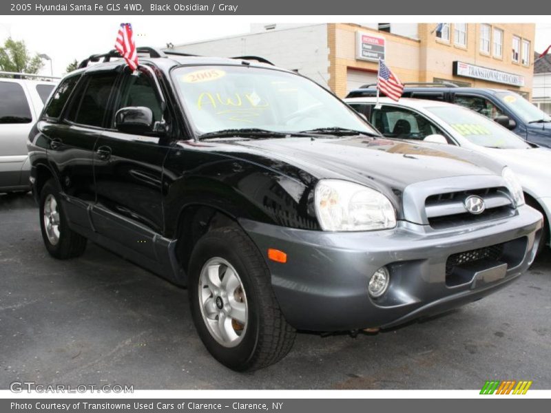 Black Obsidian / Gray 2005 Hyundai Santa Fe GLS 4WD