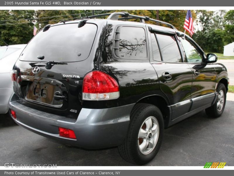 Black Obsidian / Gray 2005 Hyundai Santa Fe GLS 4WD