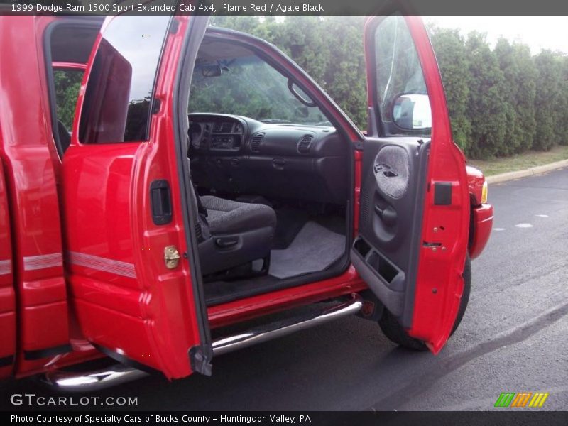 Flame Red / Agate Black 1999 Dodge Ram 1500 Sport Extended Cab 4x4