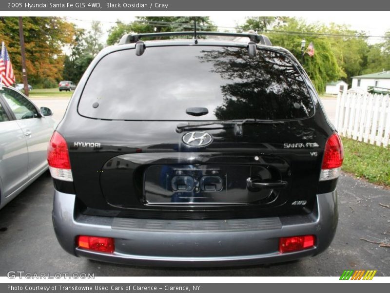 Black Obsidian / Gray 2005 Hyundai Santa Fe GLS 4WD