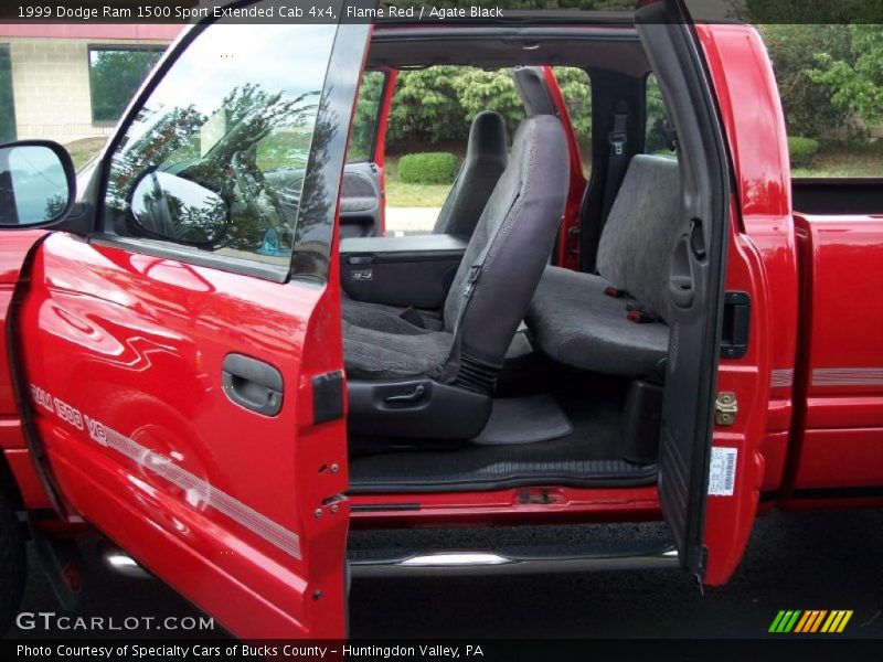 Flame Red / Agate Black 1999 Dodge Ram 1500 Sport Extended Cab 4x4