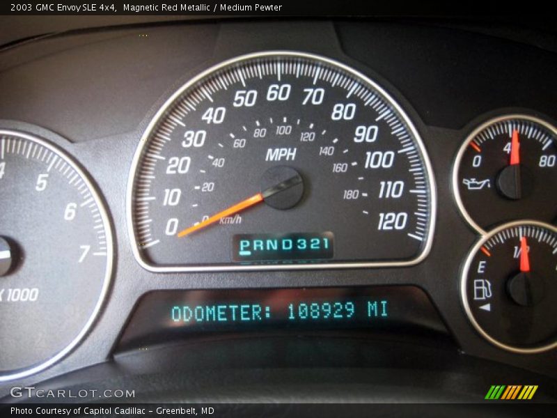 Magnetic Red Metallic / Medium Pewter 2003 GMC Envoy SLE 4x4