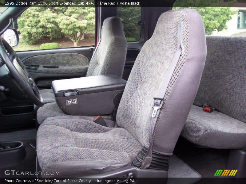 Flame Red / Agate Black 1999 Dodge Ram 1500 Sport Extended Cab 4x4