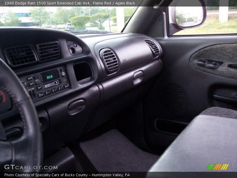 Flame Red / Agate Black 1999 Dodge Ram 1500 Sport Extended Cab 4x4