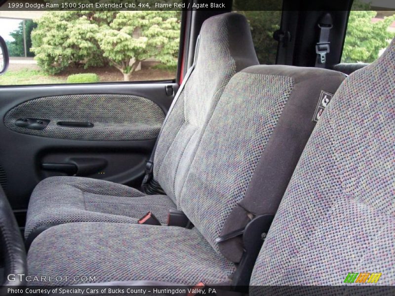 Flame Red / Agate Black 1999 Dodge Ram 1500 Sport Extended Cab 4x4