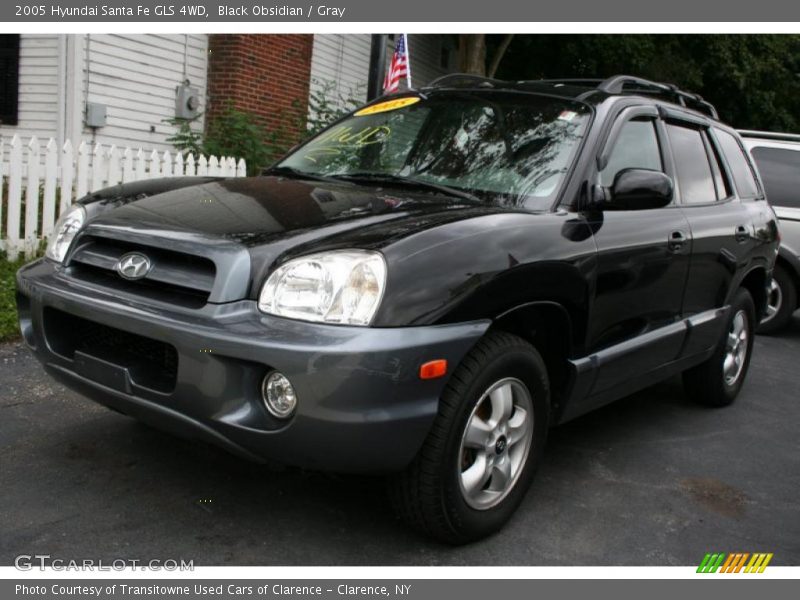 Black Obsidian / Gray 2005 Hyundai Santa Fe GLS 4WD