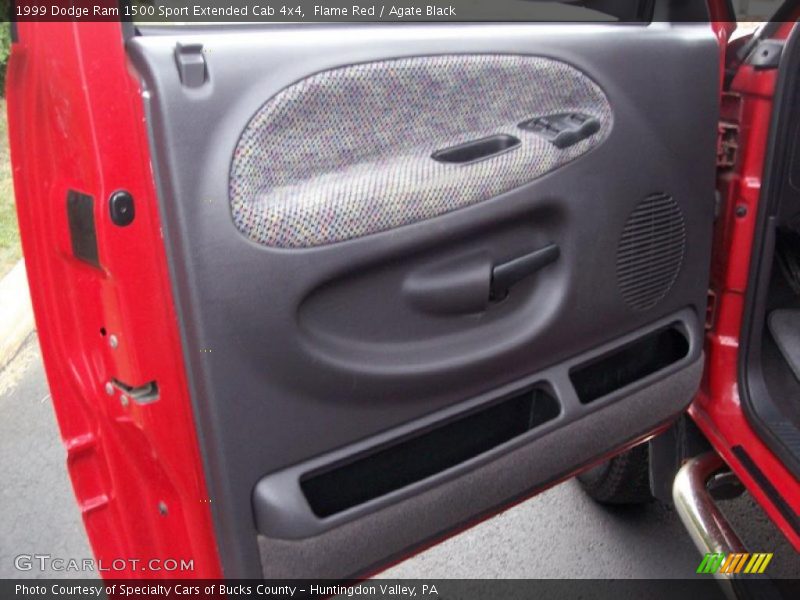 Flame Red / Agate Black 1999 Dodge Ram 1500 Sport Extended Cab 4x4
