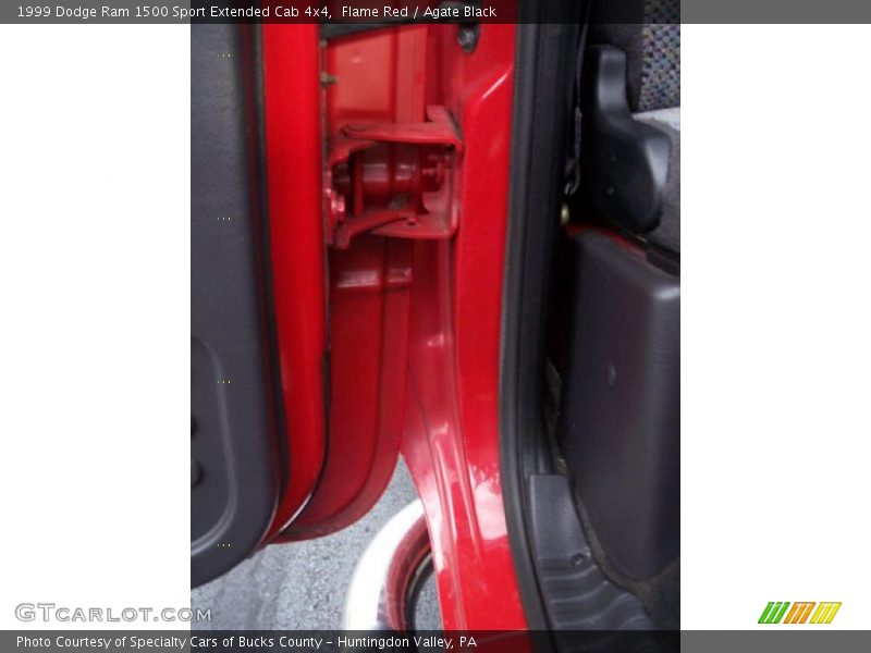 Flame Red / Agate Black 1999 Dodge Ram 1500 Sport Extended Cab 4x4