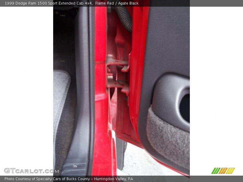 Flame Red / Agate Black 1999 Dodge Ram 1500 Sport Extended Cab 4x4