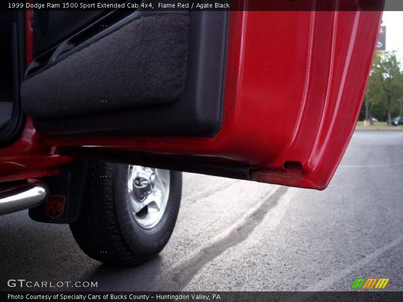 Flame Red / Agate Black 1999 Dodge Ram 1500 Sport Extended Cab 4x4