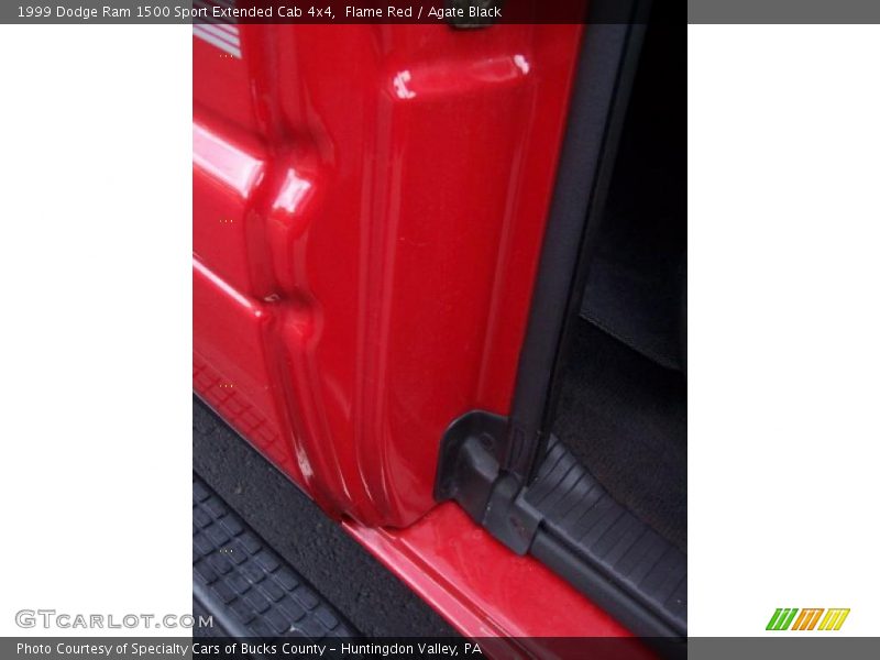 Flame Red / Agate Black 1999 Dodge Ram 1500 Sport Extended Cab 4x4
