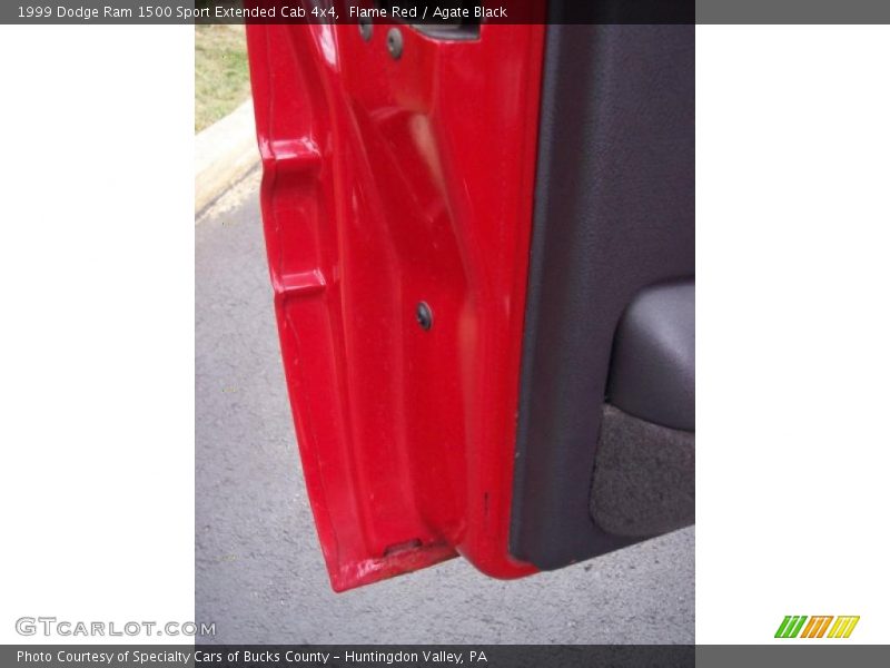 Flame Red / Agate Black 1999 Dodge Ram 1500 Sport Extended Cab 4x4