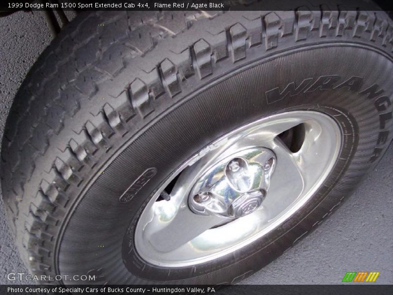 Flame Red / Agate Black 1999 Dodge Ram 1500 Sport Extended Cab 4x4