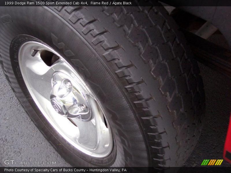 Flame Red / Agate Black 1999 Dodge Ram 1500 Sport Extended Cab 4x4
