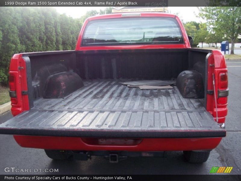 Flame Red / Agate Black 1999 Dodge Ram 1500 Sport Extended Cab 4x4