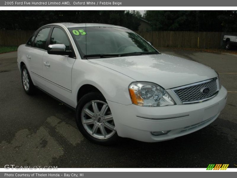 Oxford White / Pebble Beige 2005 Ford Five Hundred Limited AWD