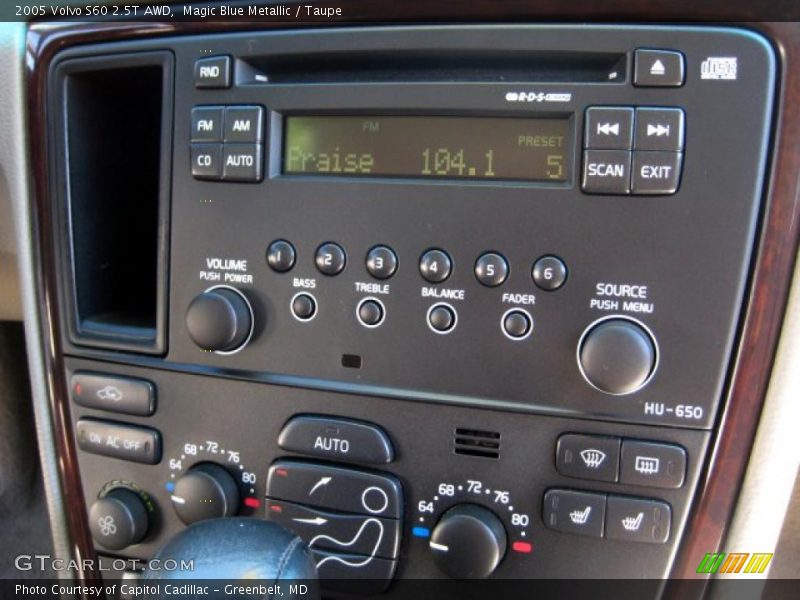 Magic Blue Metallic / Taupe 2005 Volvo S60 2.5T AWD