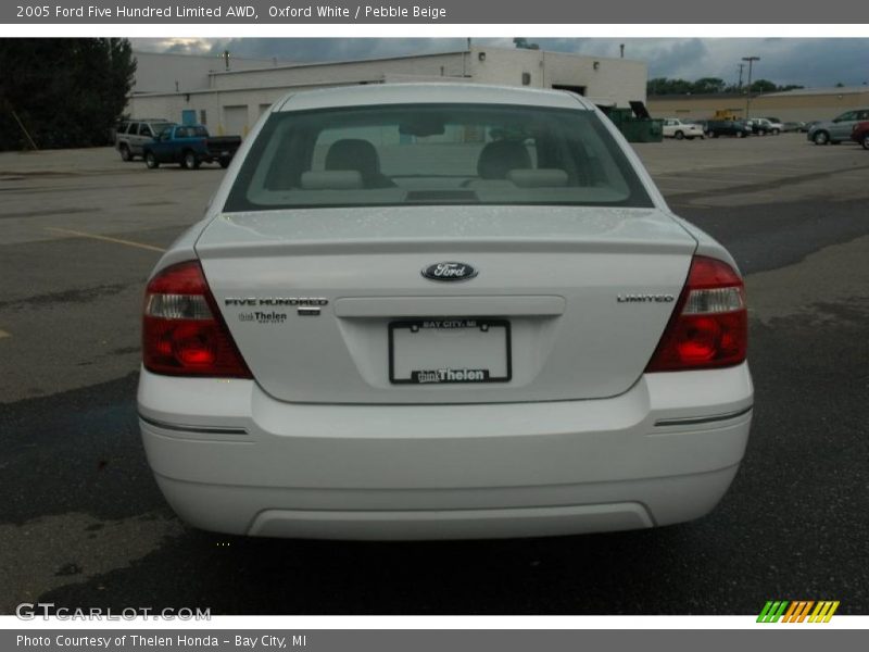 Oxford White / Pebble Beige 2005 Ford Five Hundred Limited AWD