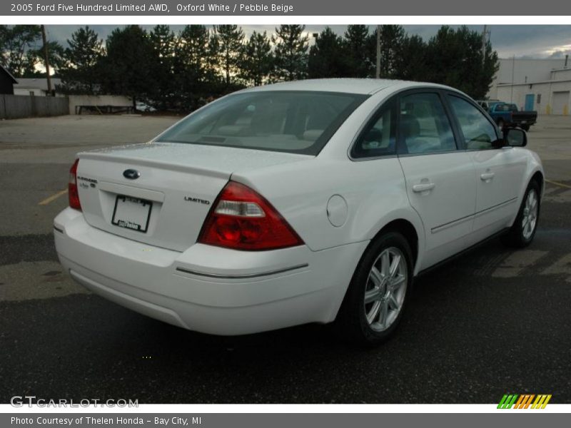 Oxford White / Pebble Beige 2005 Ford Five Hundred Limited AWD