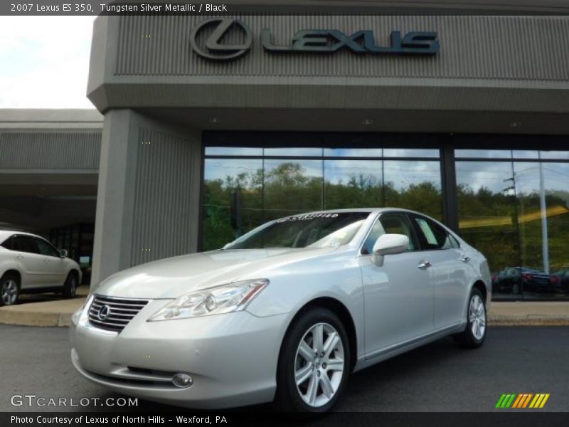 Tungsten Silver Metallic / Black 2007 Lexus ES 350