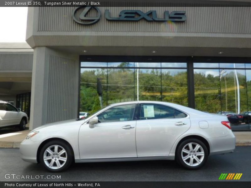 Tungsten Silver Metallic / Black 2007 Lexus ES 350