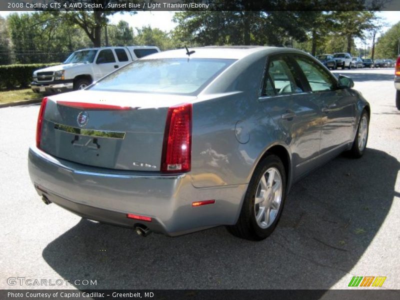 Sunset Blue / Light Titanium/Ebony 2008 Cadillac CTS 4 AWD Sedan
