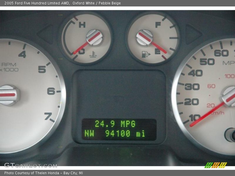 Oxford White / Pebble Beige 2005 Ford Five Hundred Limited AWD