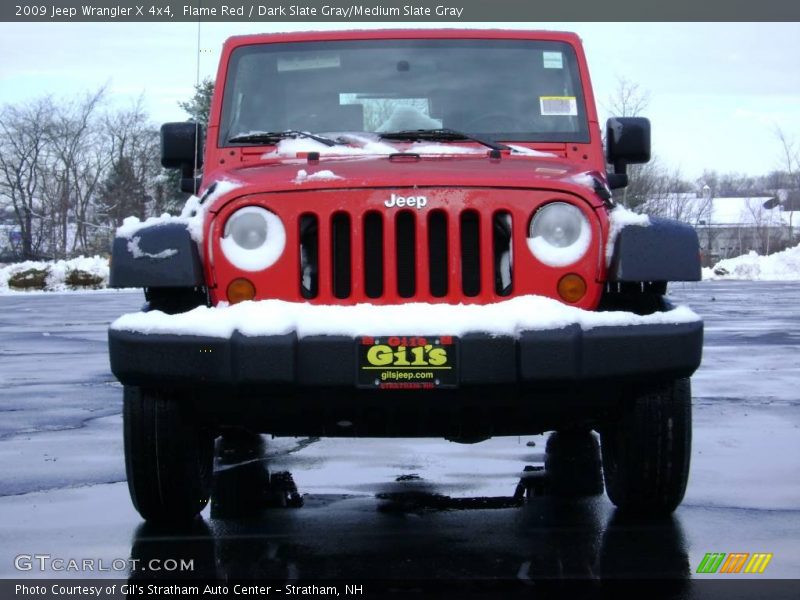Flame Red / Dark Slate Gray/Medium Slate Gray 2009 Jeep Wrangler X 4x4