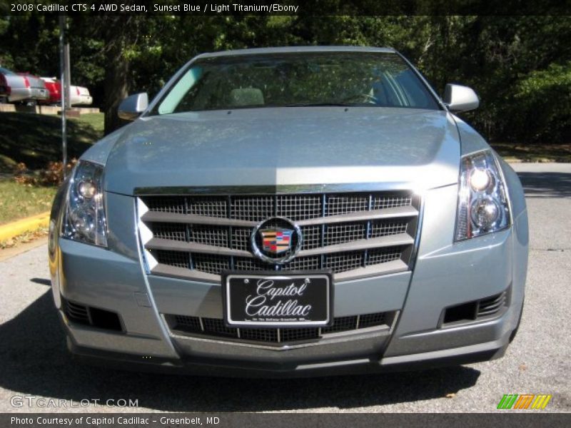 Sunset Blue / Light Titanium/Ebony 2008 Cadillac CTS 4 AWD Sedan