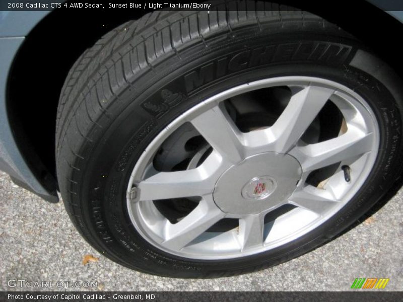 Sunset Blue / Light Titanium/Ebony 2008 Cadillac CTS 4 AWD Sedan