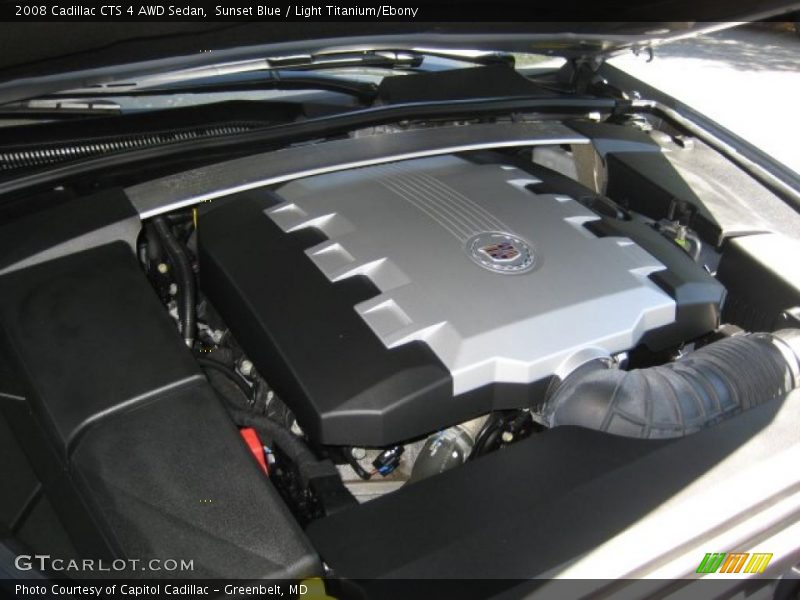 Sunset Blue / Light Titanium/Ebony 2008 Cadillac CTS 4 AWD Sedan